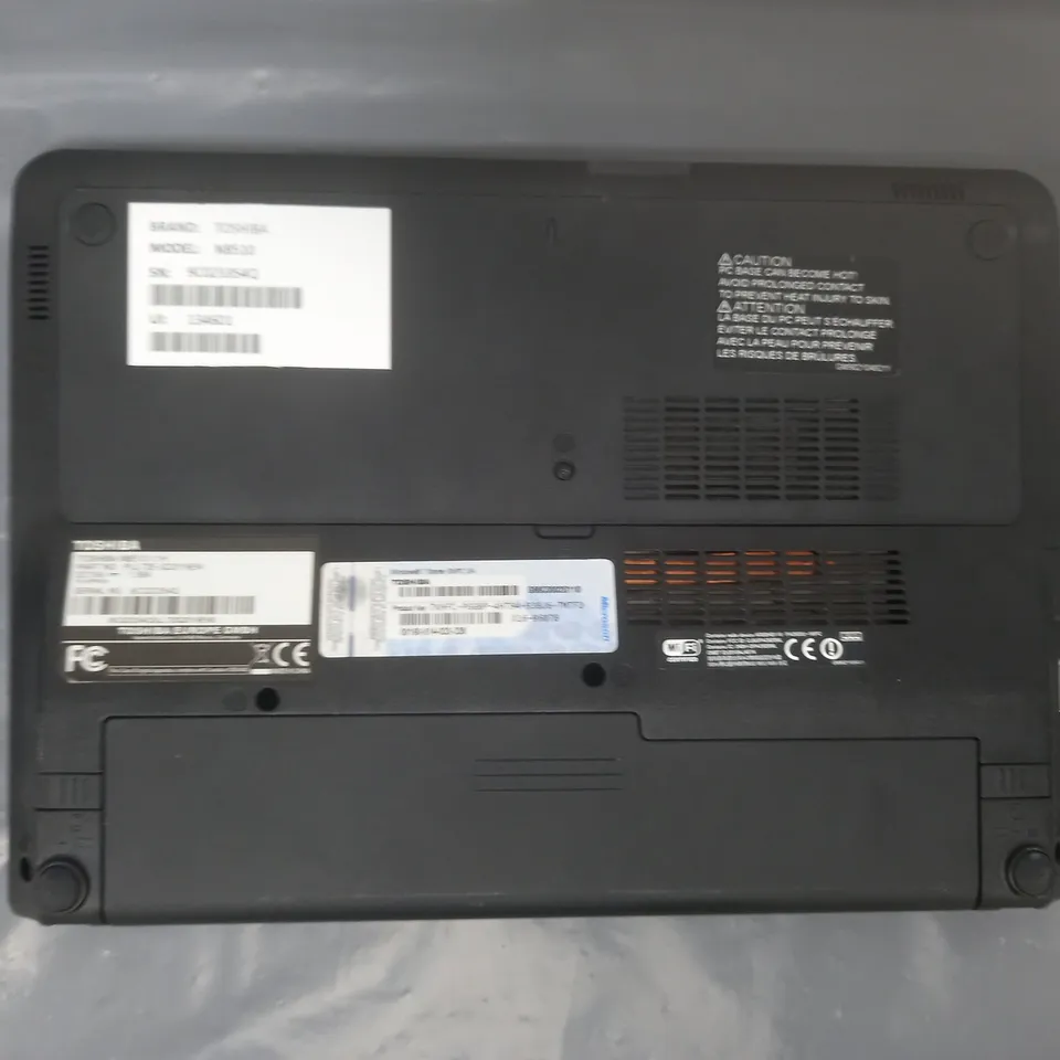 TOSHIBA NB510 10 INCH ATOM N2600 1.60GHZ