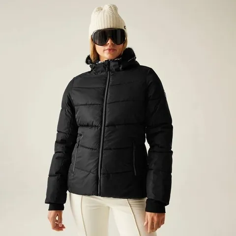 DARE 2B WOMEN'S GLAMOURIZE V BAFFLED SKI JACKET BLACK SIZE 20