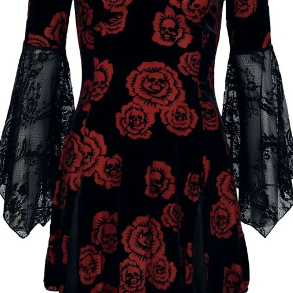 FIVE BRAND NEW "PANDORA'S ROSE MINI DRESS" MINI DRESS BLACK-RED BY KILLSTAR SIZE MAY VARY