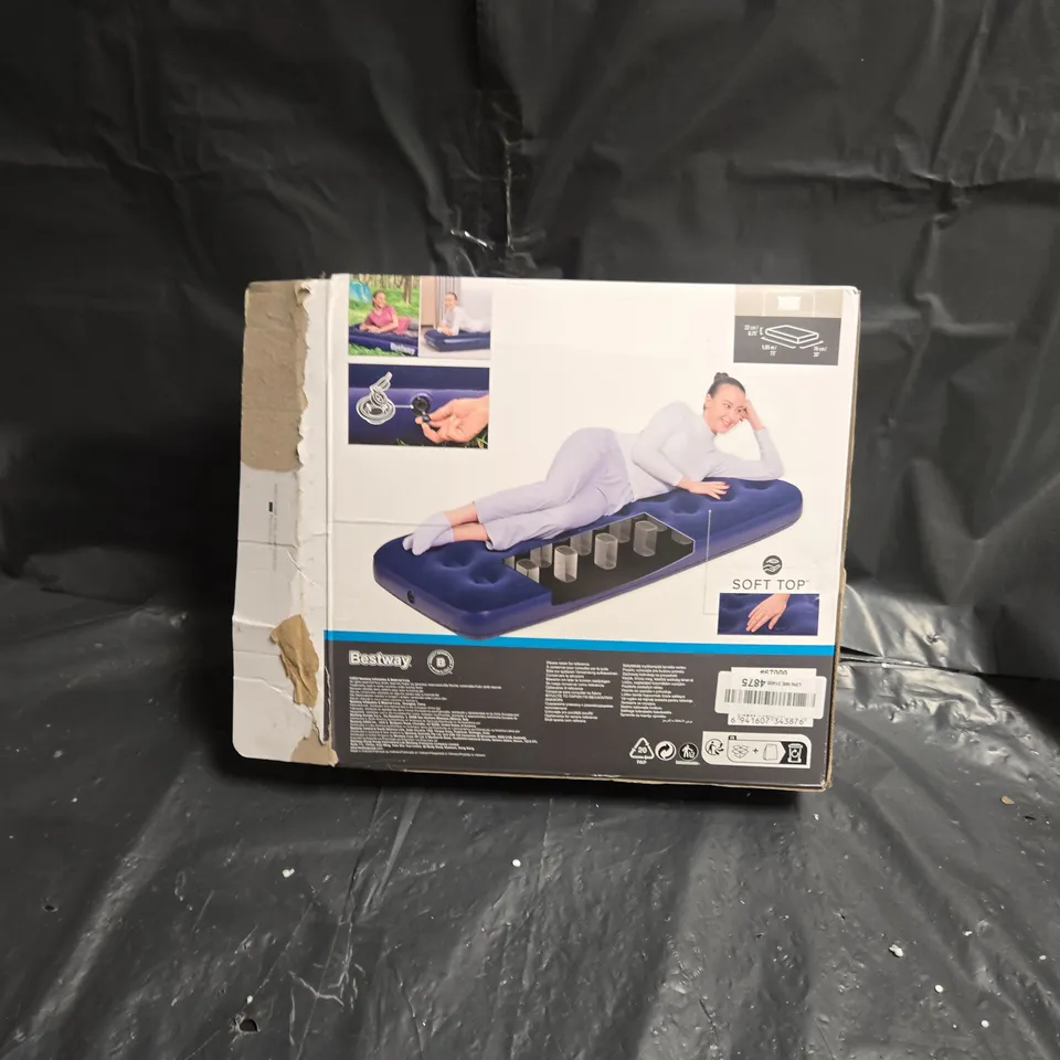 BESTWAY SOFT TOP CAMPING AIR MATTRESS – 22 CM THICK, BOXED