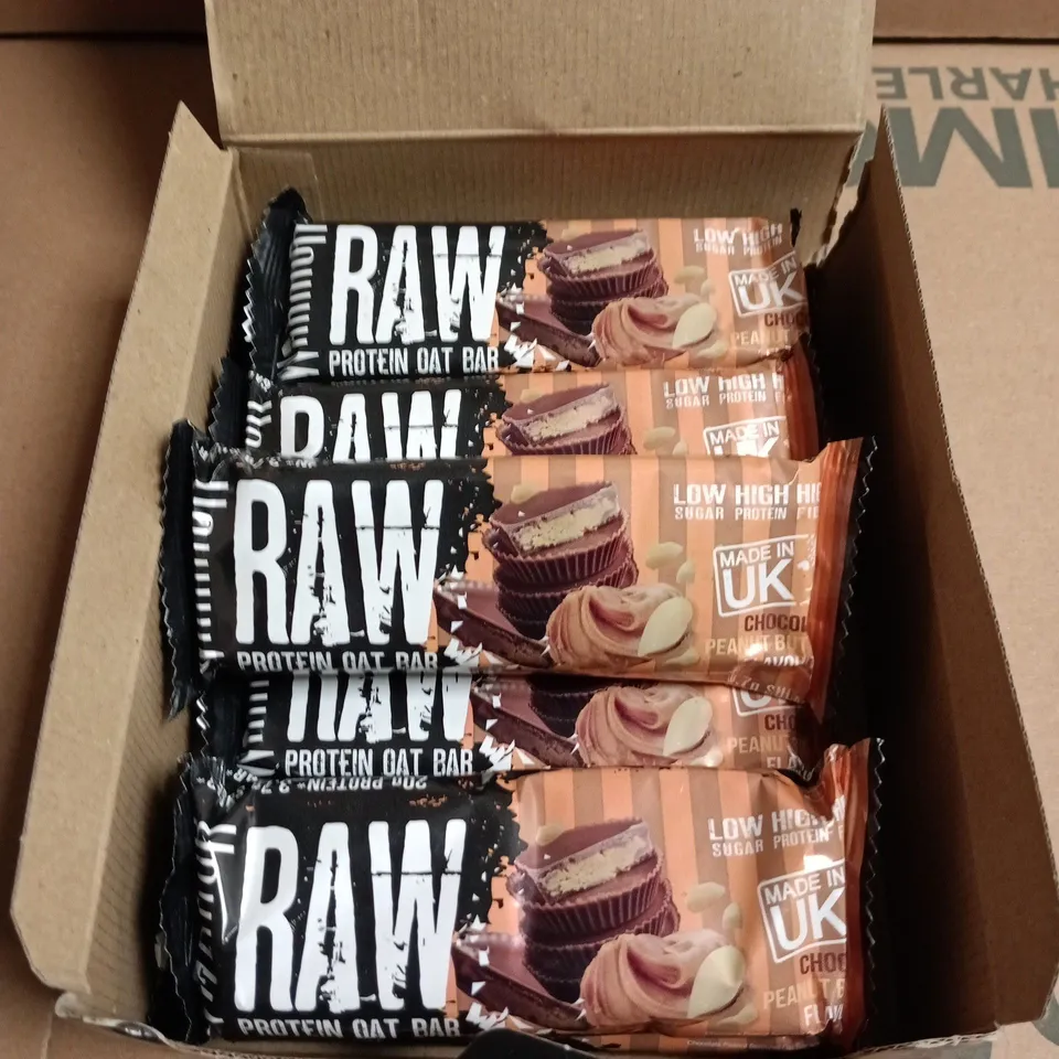 8 X WARRIOR RAW PROTEIN BARS - CHOCOLATE PEANUT BUTTER 