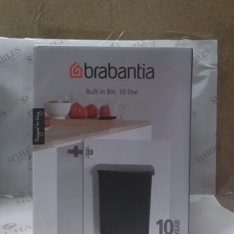 BOXED BRABANTIA BUILT IN CUPBOARD BIN