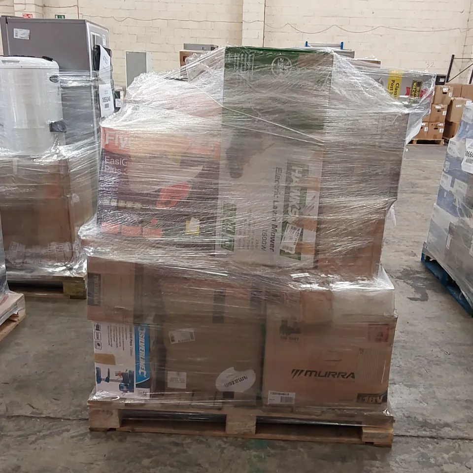 PALLET OF APPROXIMATELY 20 UNPROCESSED RAW RETURN HOUSEHOLD AND ELECTRICAL GOODS TO INCLUDE;