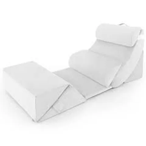 BOXED COSTWAY 7 PCS ADJUSTABLE SUPPORT PILLOW SET BED WEDGE PILLOWS TRIANGLE SIT-UP PILLOW