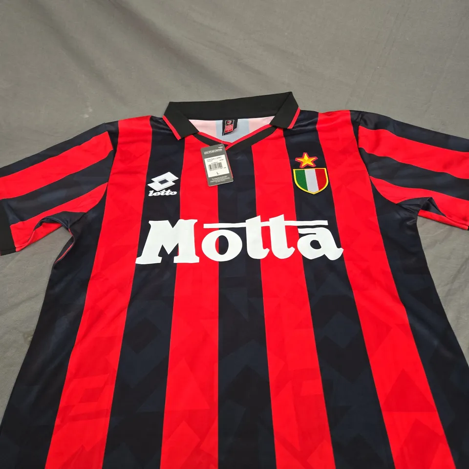 RETRO AC MILAN HOME JERSEY WOTH MALDINI 3 SIZE L