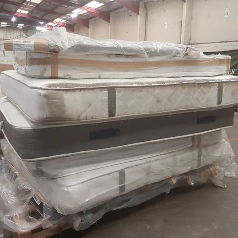 PALLET CONTAINING APPROXIMATELY 6 MATTRESSES, 1 HEADBOARD