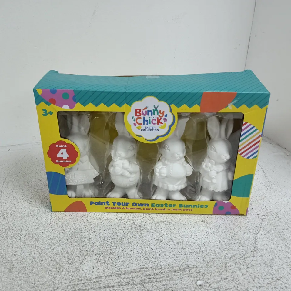 BOXED BUNNY AND CHICK EASTER COLLECTION PAINT YOUR OWN BUNNIES SET