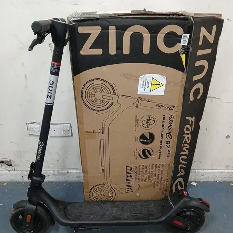 ZINC FORMULA E GZ 1 SERIES FOLDING ELECTRIC SCOOTER IN BLACK - COLLECTION ONLY
