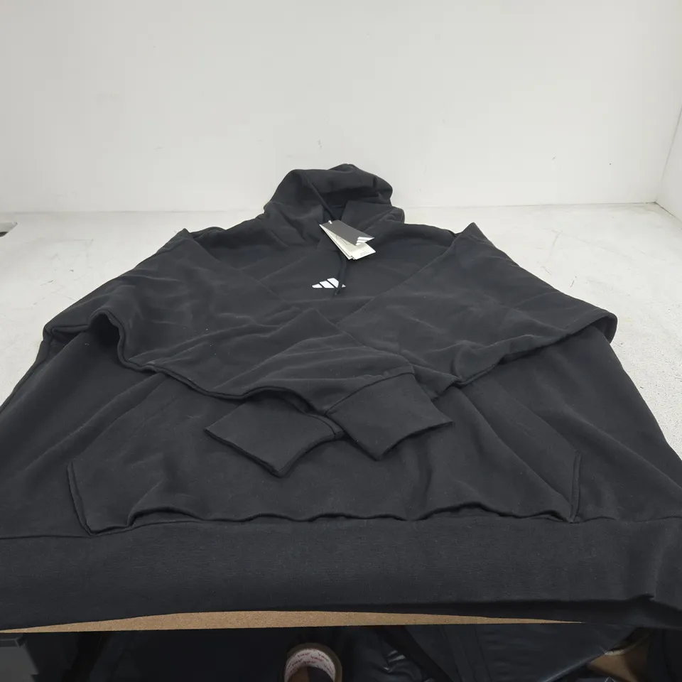 ADIDAS BLACK HOODIE UK 3XL TAGGED