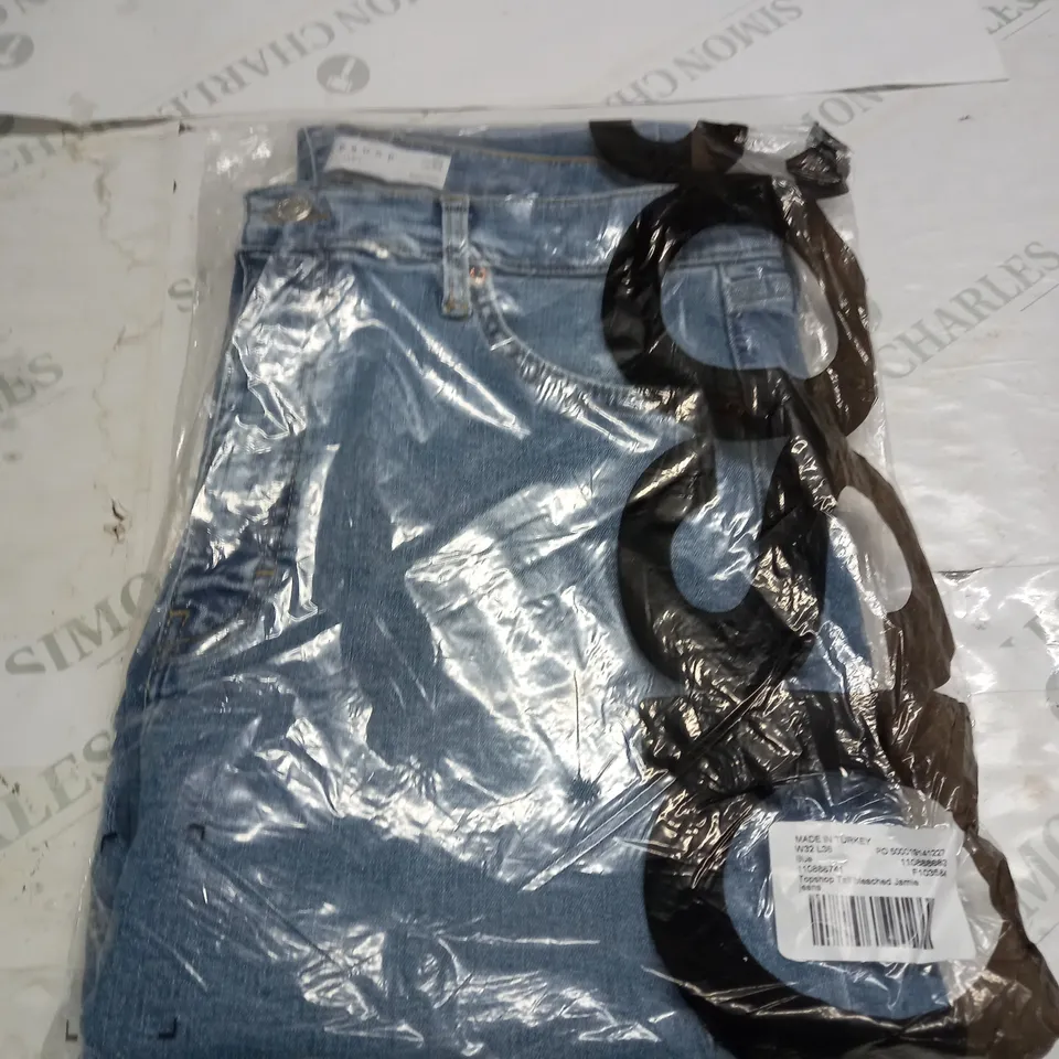 TOPSHOP BLEACHED JAMIE JEANS SIZE 30/36