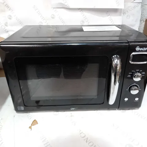 SWAN 23L (800) BLACK GLASS DOOR MICROWAVE OVEN
