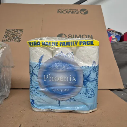 PHOENIX TOILET TISSUE – SOFT & QUILTED, MEGA VALUE FAMILY PACK 18 PACK X 4