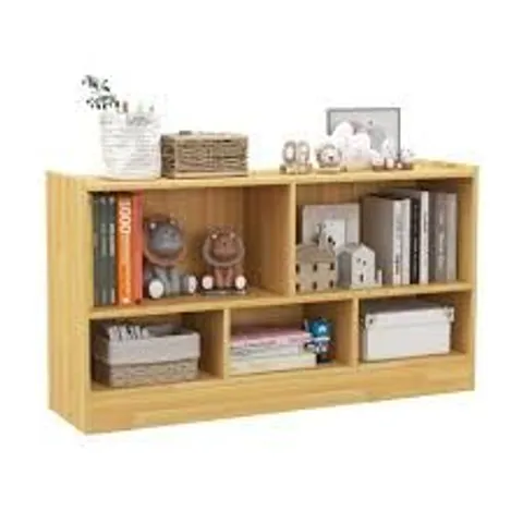 BOXED COSTWAY 5 SHELF KIDS WOODEN BOOKCASE