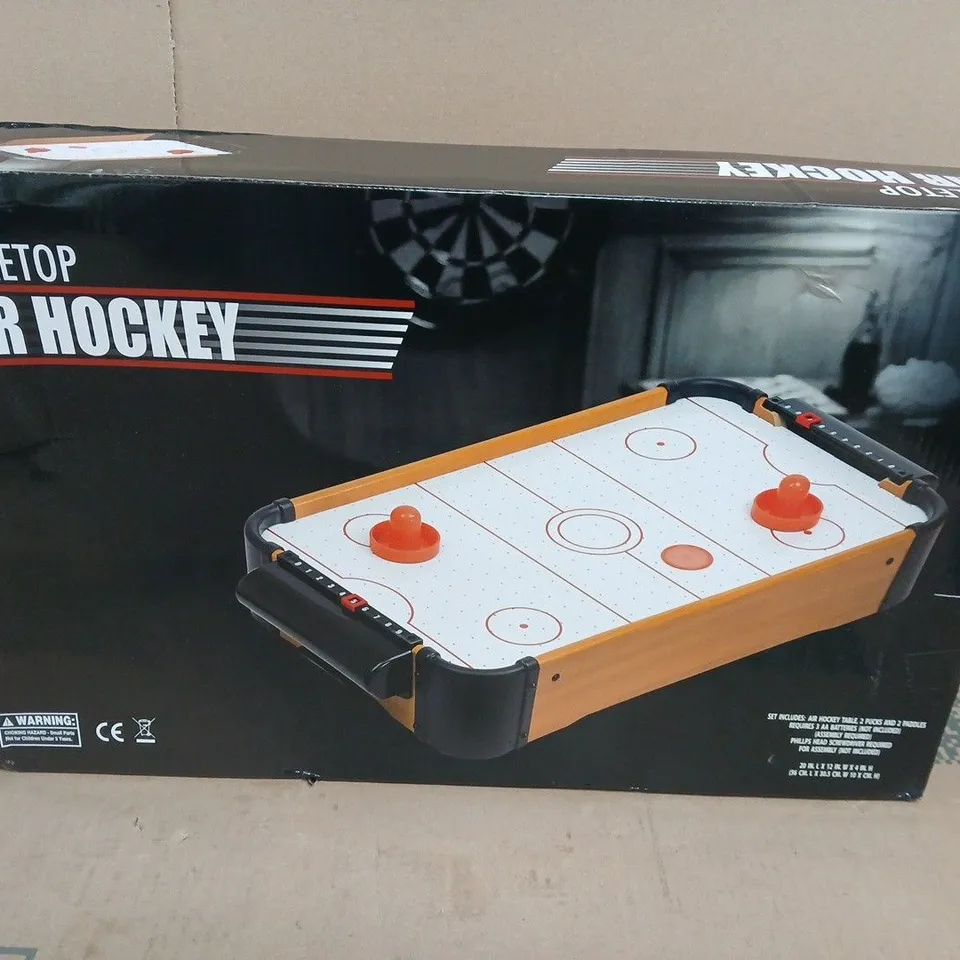 TABLETOP AIR HOCKEY GAME – BOXED