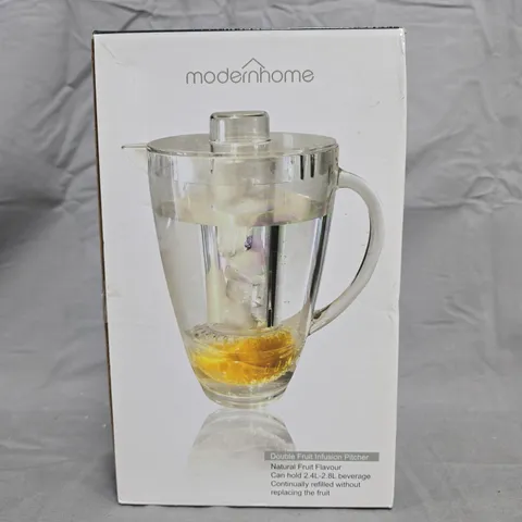 MODERNHOME DOUBLE FRUIT INFUSION PITCHER – 2.4–2.8 L, CLEAR