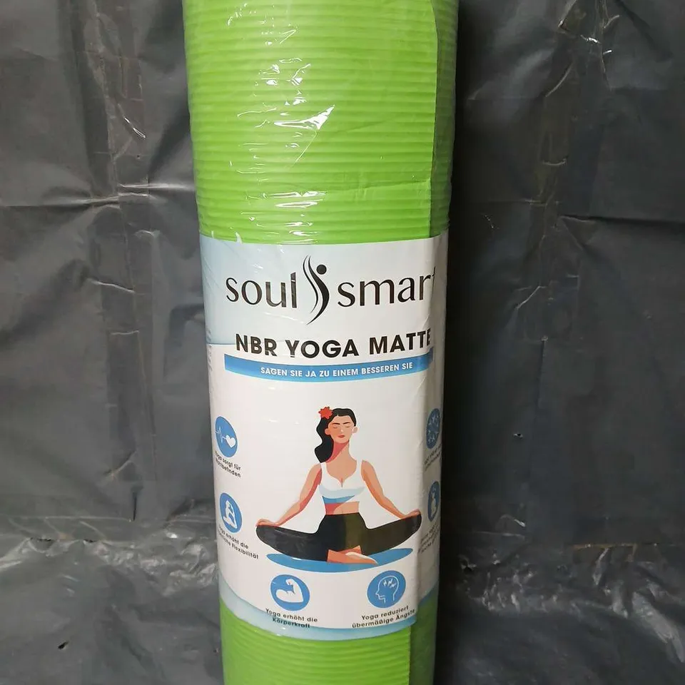 SOUL SMART NBR YOGA MAT IN GREEN