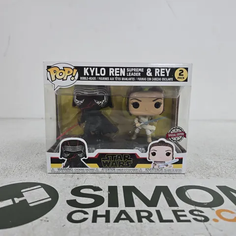 FUNKO POP! STAR WARS KYLO REN & REY 2-PACK β SPECIAL EDITION