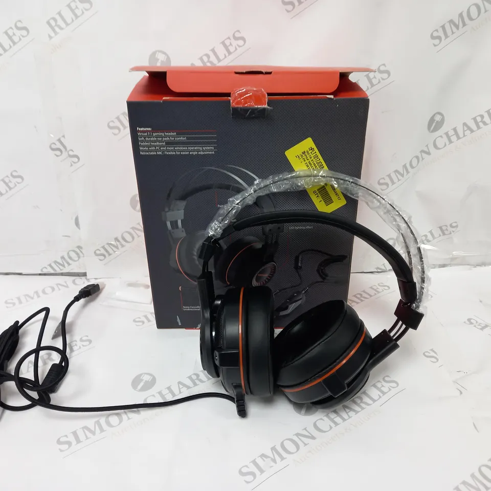 BOXED BLACKWEB VIRTUAL 7.1 GAMING HEADSET 