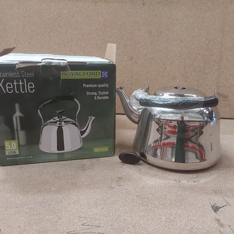 BOXED ROYALFORD STAINLESS STEEL 5L KETTLE 