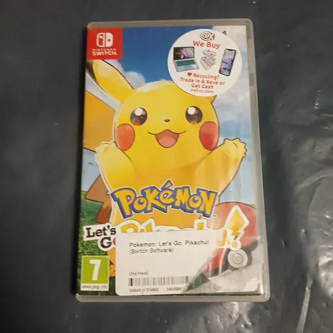 POKEMON LETS GO PIKACHU FOR NINTENDO SWITCH