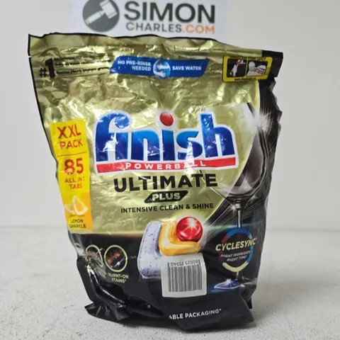 FINISH POWERBALL ULTIMATE PLUS DISHWASHER TABLETS – XXL PACK (85 TABS)