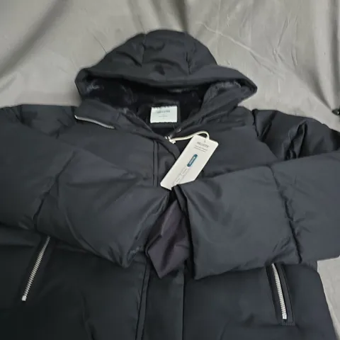 HOLLISTER PUFFER JACKET - UK XS - BLACK