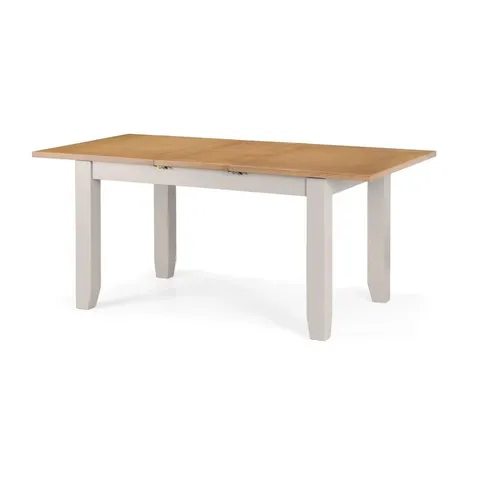 BOXED JULIAN BOWEN RICHMOND EXTENDING DINING TABLE - ELEPHANT GREY/PALE OAK (2 BOXES)
