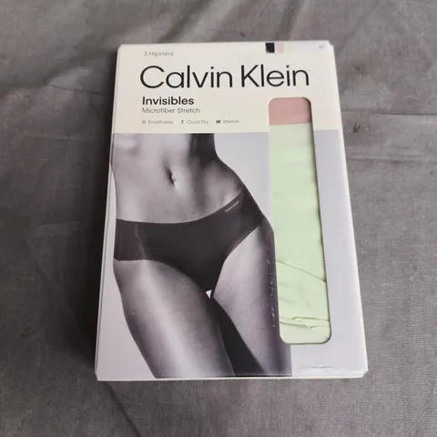 CALVIN KLEIN 3 X HIPSTERS SIZE M