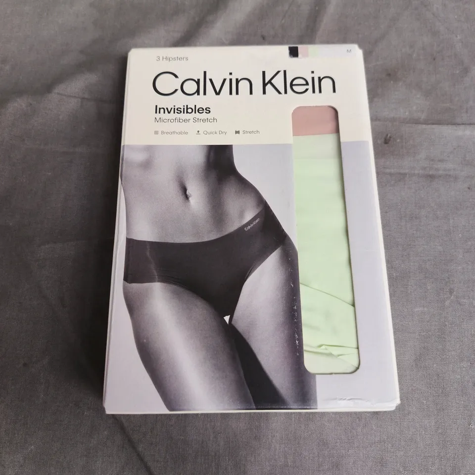 CALVIN KLEIN 3 X HIPSTERS SIZE M