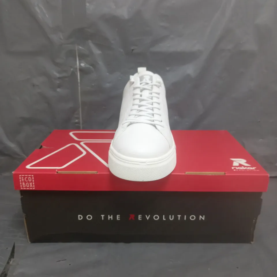 RIEKER CHUNKY PLATFORM TRAINERS WHITE SIZE 5