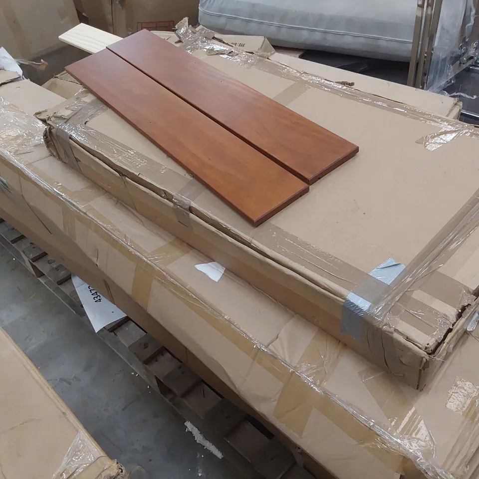 PALLET OF ASSORTED BOXED BED & FURNITURE PARTS