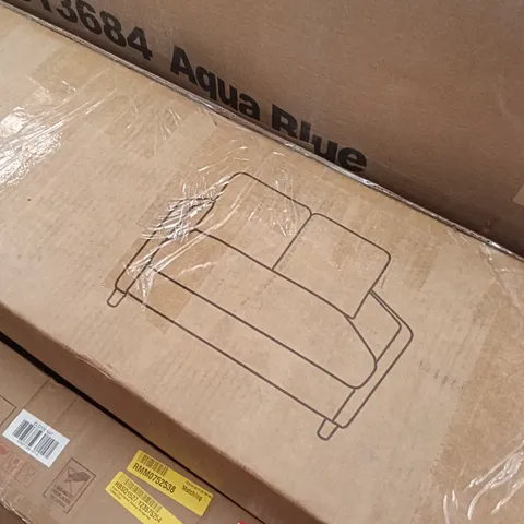 BOXED 2-SEATER 48-INCH CORDUROY SOFA - BEIGE (1 BOX)