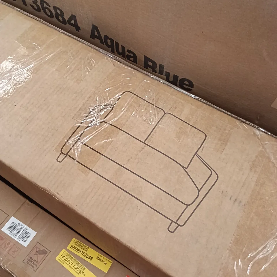 BOXED 2-SEATER 48-INCH CORDUROY SOFA - BEIGE (1 BOX)