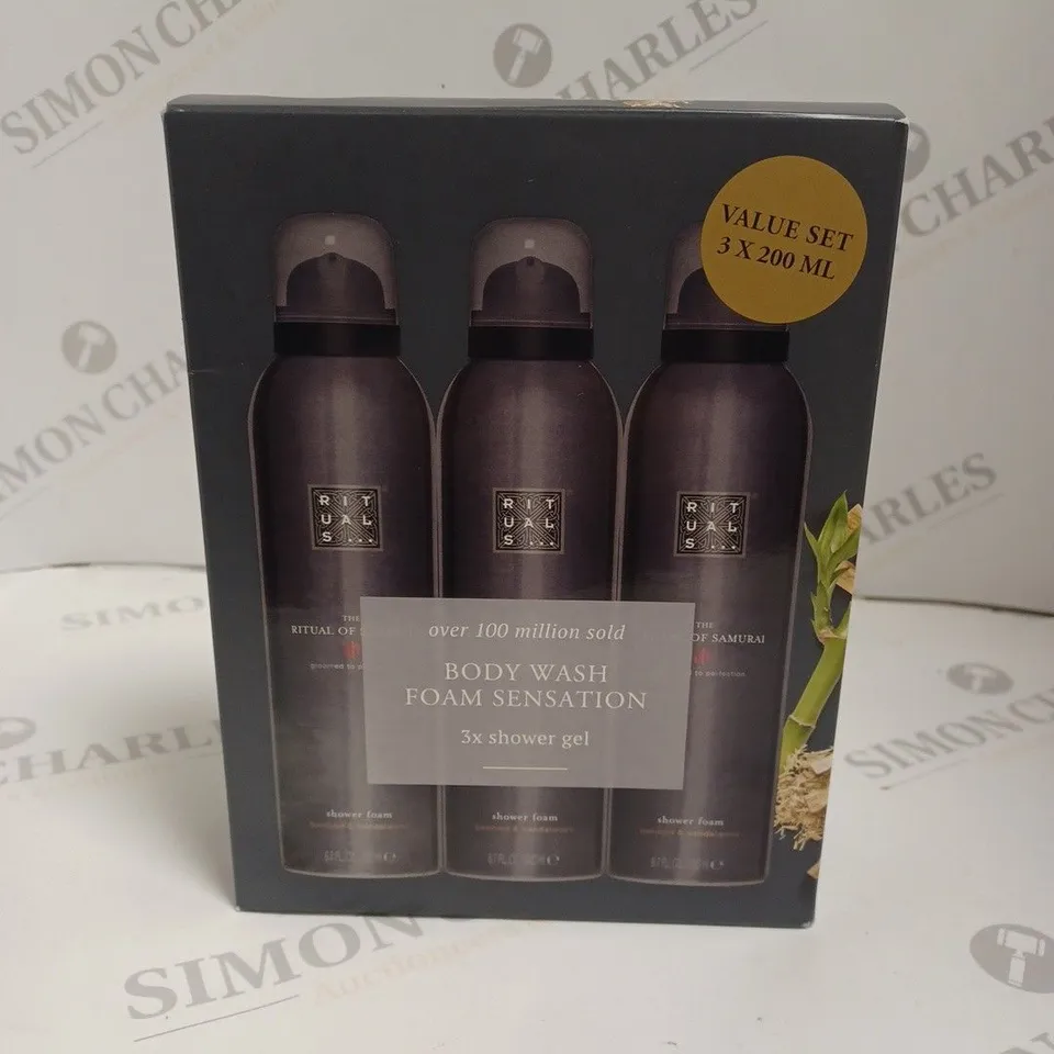 RITUAL OF SAMURAI 3-PIECE BODY WASH SET - BAMBOO & SANDLEWOOD