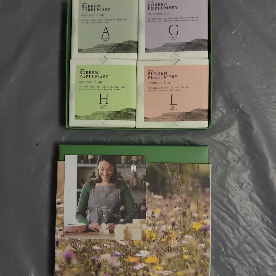 BOXED THE BURREN PERFUMERY HANDMADE SOAP 4-PACK COLLECTION