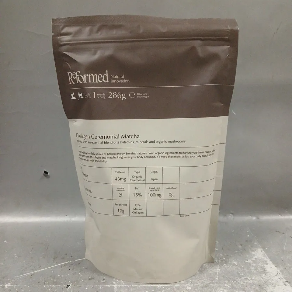 SEALED REFORMED COLLAGEN CEREMONIAL MATCHA 286G