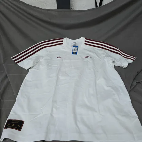 ADIDAS ARSENAL FC ICON TEE IN WHITE SIZE L