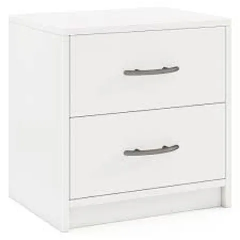 BOXED COSTWAY MODERN NIGHT STAND WITH 2 STORAGE DRAWERS