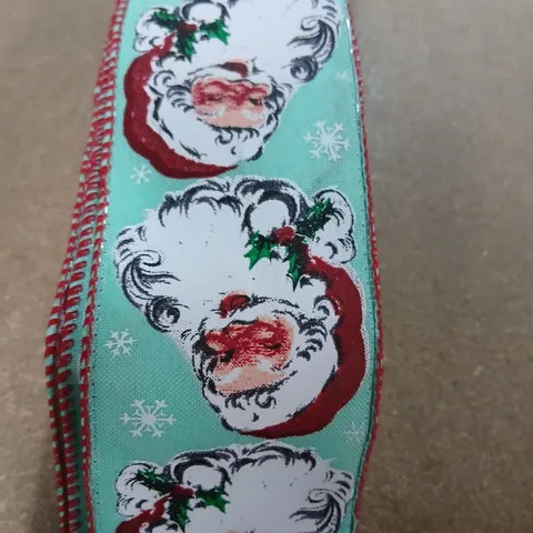 APPROXIMATELY 24 LIGHT UP CHRISTMAS FABRIC DECORATIONS SANTA