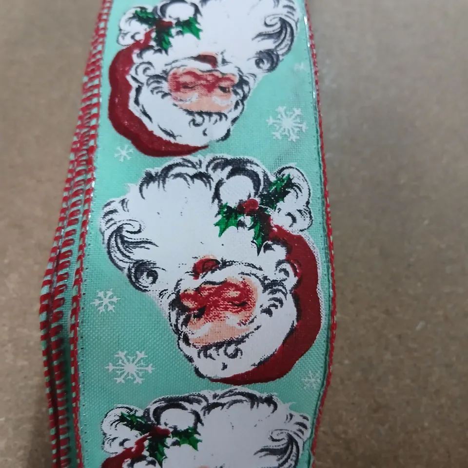 APPROXIMATELY 24 LIGHT UP CHRISTMAS FABRIC DECORATIONS SANTA