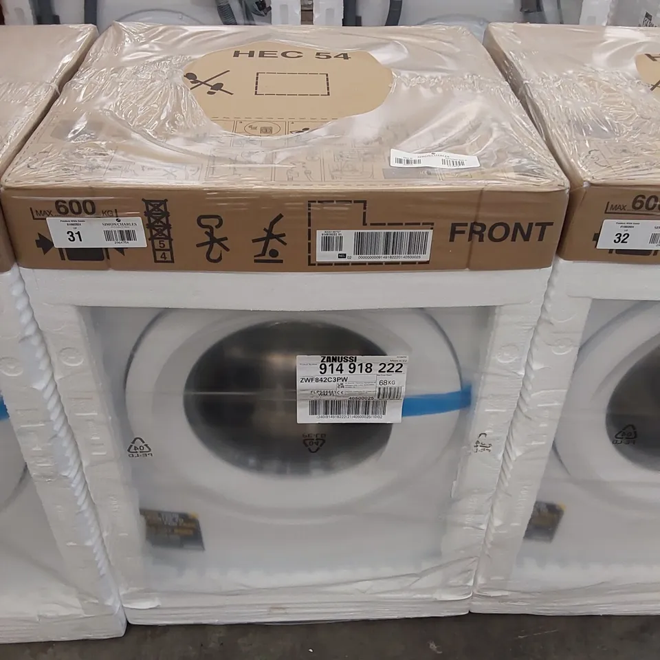 ZANUSSI ZWF842C3PW WASHING MACHINE, 8KG, 1400 SPIN, WHITE, C RATED