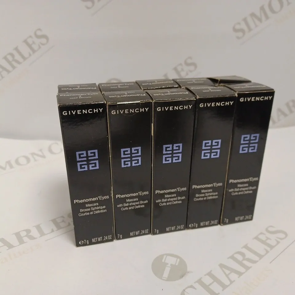 APPROXIMATELY 10 X GIVENCHY PHENOMEN' EYES MASCARA #2 DEEP BROWN 