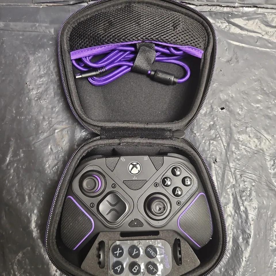 VICTRIX PRO BFG WIRELESS MODULAR CONTROLLER IN BLACK/PURPLE DESIGNED FOR XBOX
