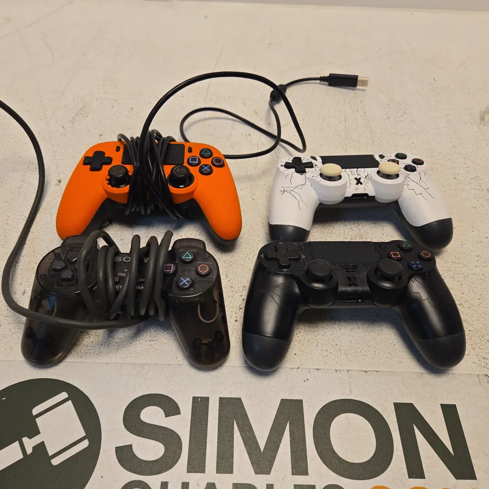 SONY PLAYSTATION DUALSHOCK-STYLE CONTROLLERS – 4‑ITEM BUNDLE (PS4/PS5 COMPATIBLE)