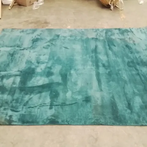 QUALITY DESIGNER AREA RUG - APPROXIMATELY 280CM X 200CM - TEAL