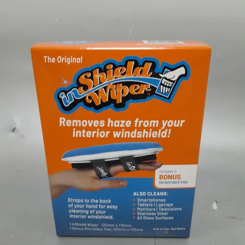 BOXED INSHIELD WIPER SET OF 2 MULTI-USE MICROFIBRE CLEANSERS