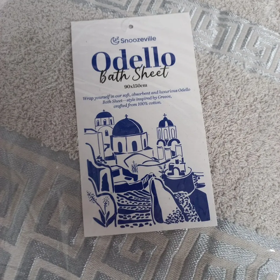 ODELLO BATH SHEET – GREY, 90X150 CM