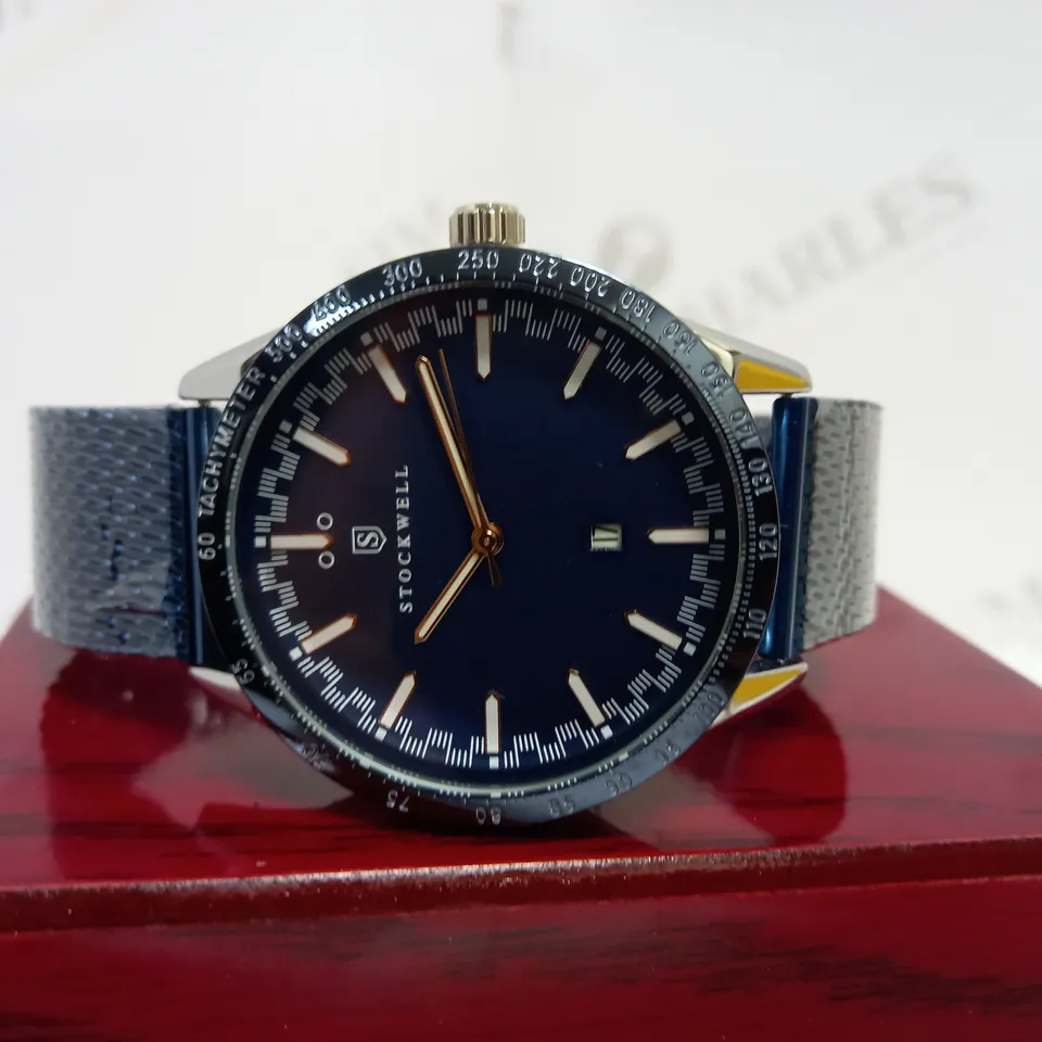 STOCKWELL DATE DIAL MESH STRAP WRISTWATCH RRP £650