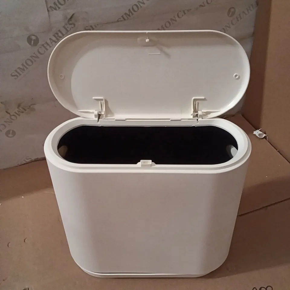 BOXED LIFE IDEAS TRASH CAN - WHITE (1 BOX)