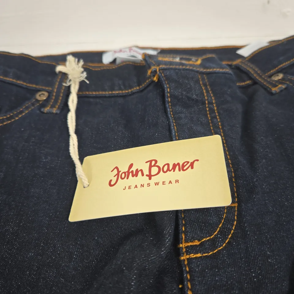 JOHN BANER JEANSWEAR DARK BLUE JEANS UK 16 TAGGED